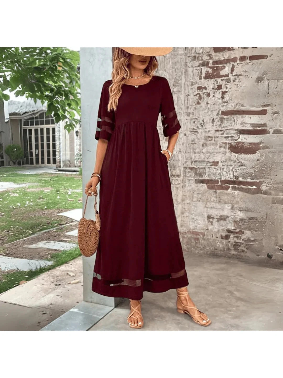 Nadia | Black Long Sleeve Midi Dress - ginlerie 4