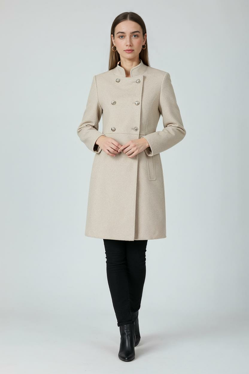 Nadia | Double-Breasted Winter Coat - ginlerie 2