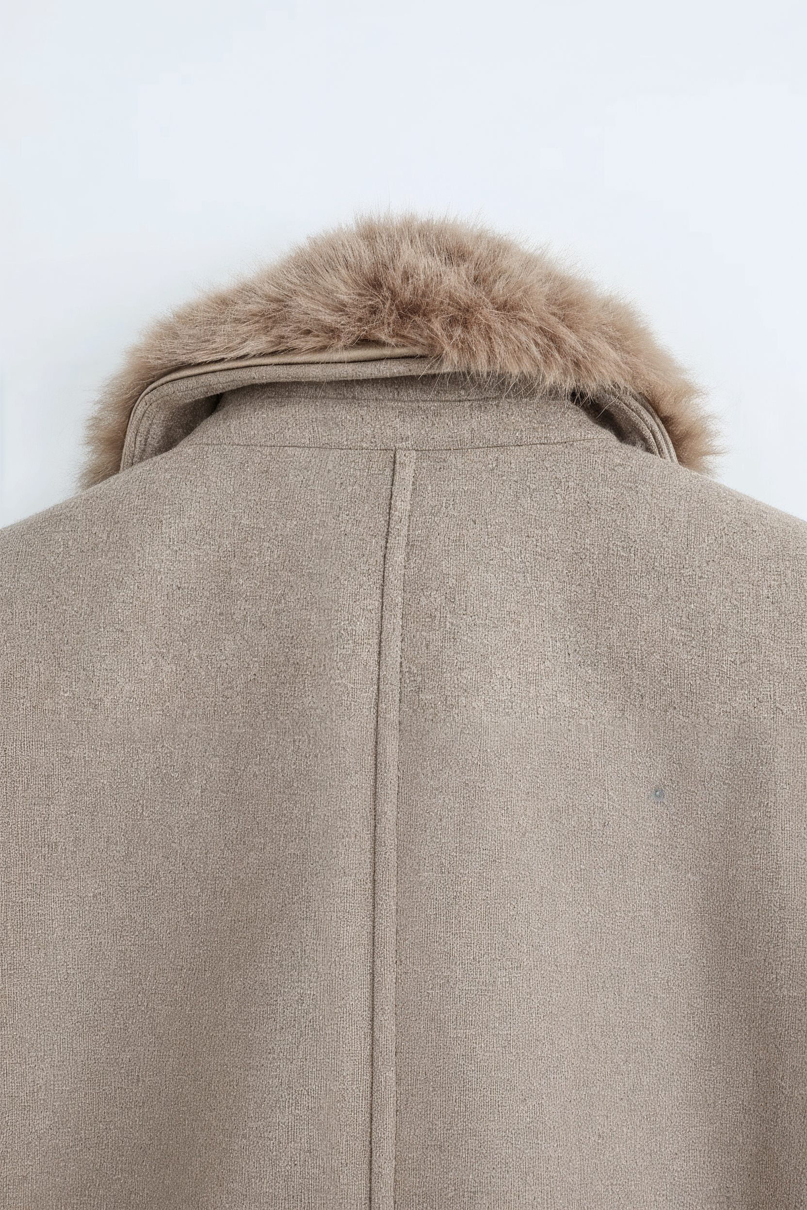 Nadia | Khaki Coat with Fur Collar - ginlerie 5