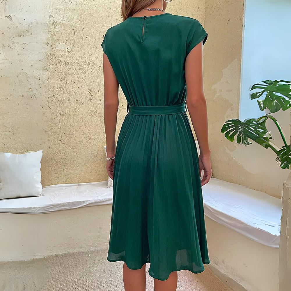 Nadia | Pink Midi Dress - ginlerie 6
