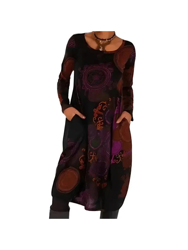 Nina | Artistic Print Summer Dress - ginlerie 2