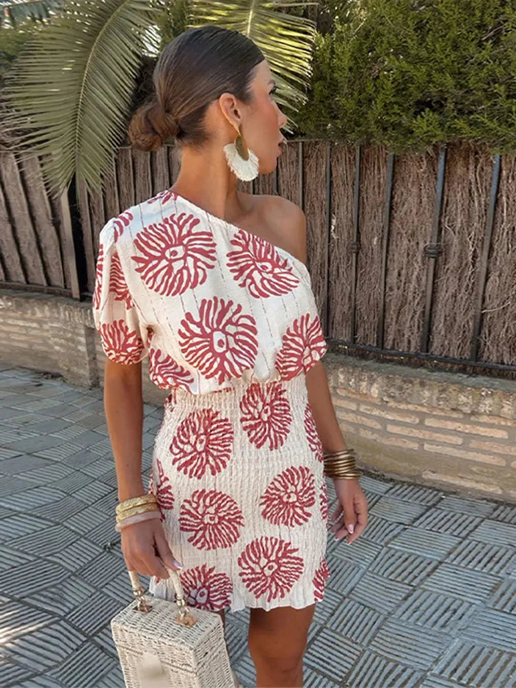 Nina | Asymmetrical Mini Dress - ginlerie 1