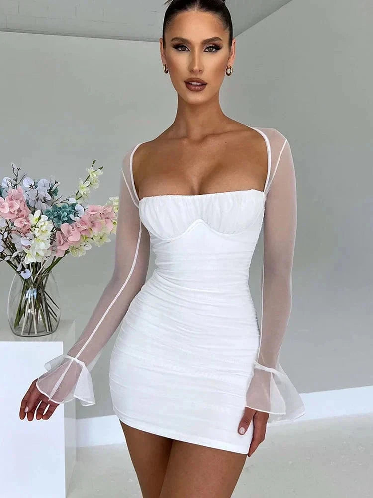 Nina | Bodycon Mini Dress - ginlerie 0