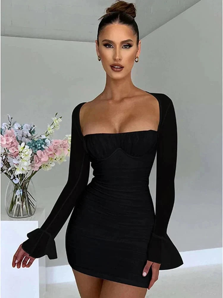 Nina | Bodycon Mini Dress - ginlerie 4