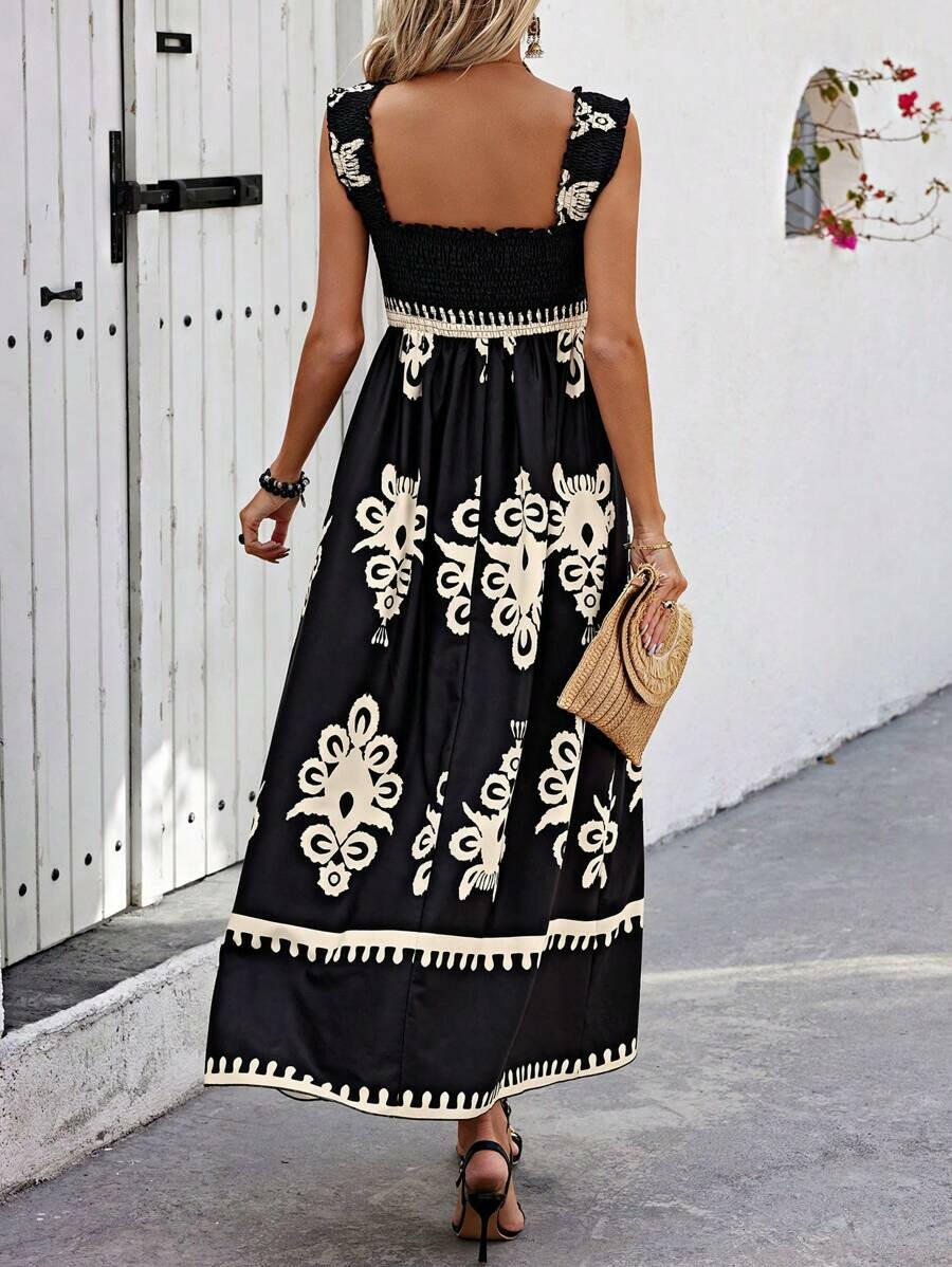 Nina | Bohemian Long Sleeve Maxi Dress - ginlerie 6