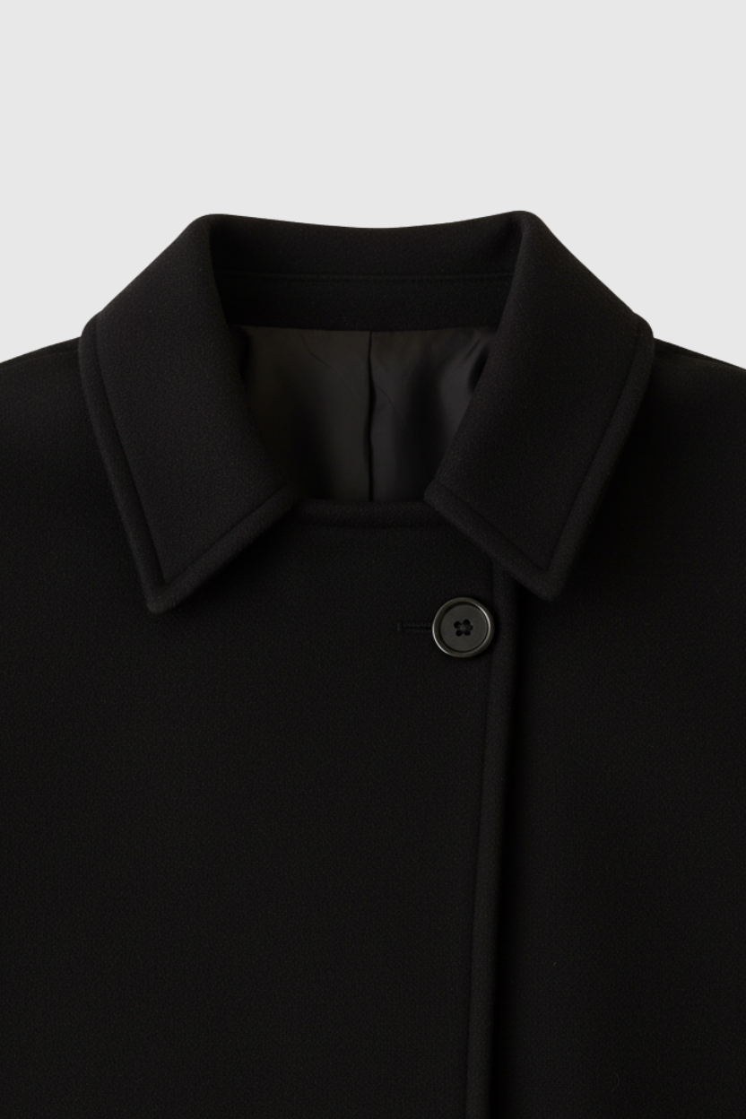 Nina | Casual Black Winter Coat - ginlerie 4