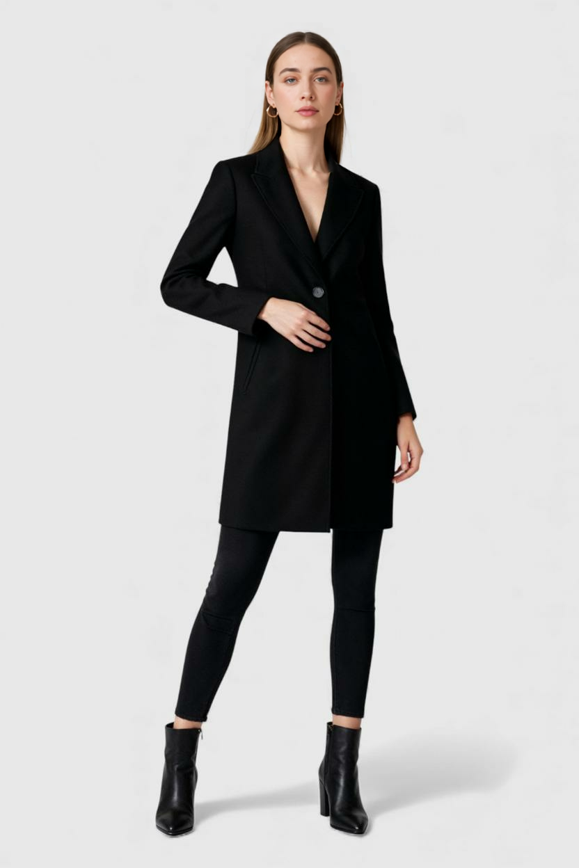 Nina | Chic Black Winter Coat - ginlerie 2