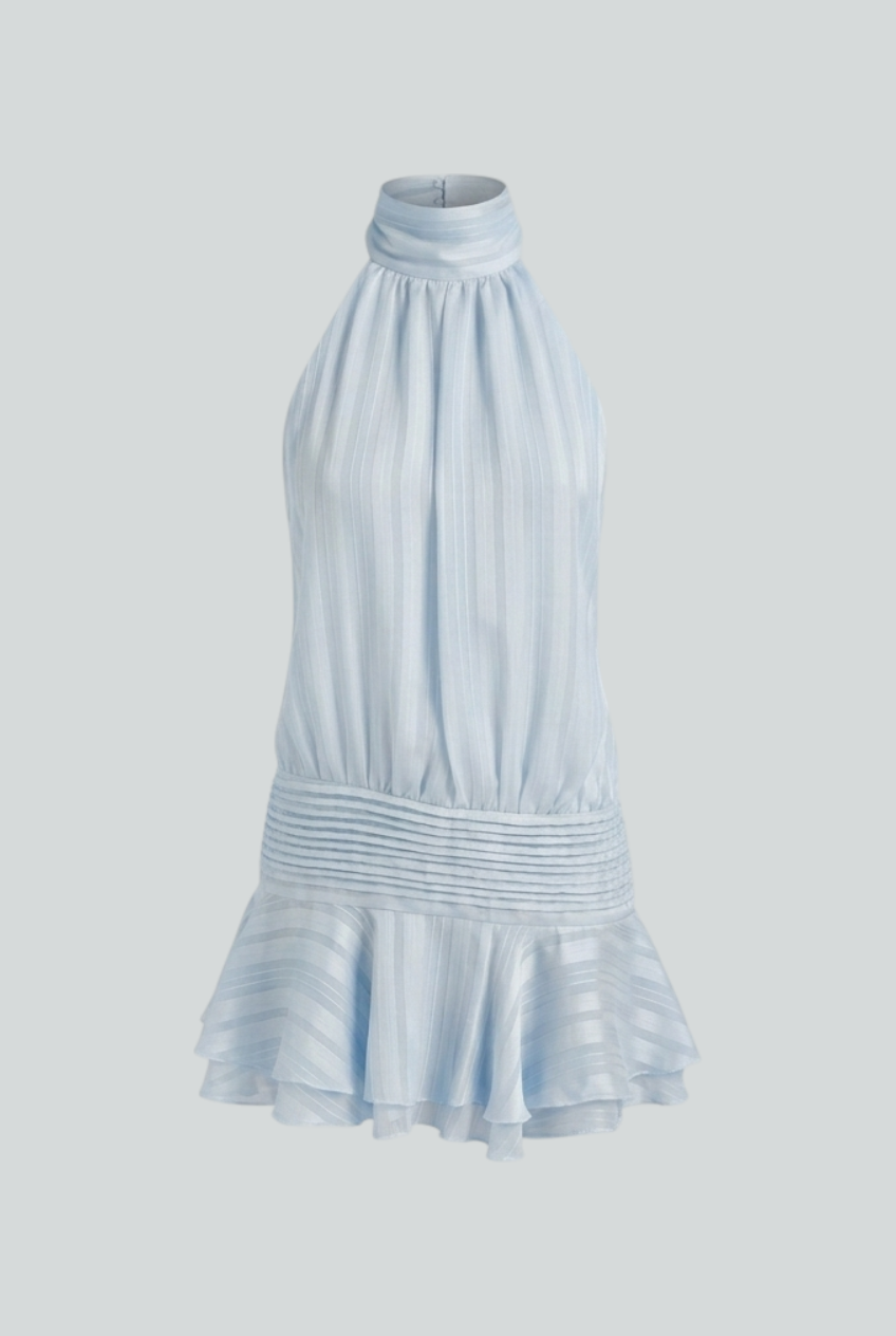 Nina | Chic Blue Summer Dress - ginlerie 0