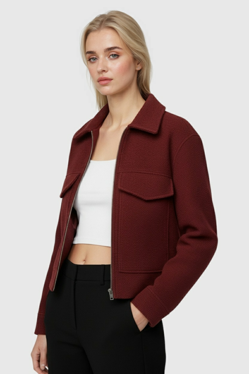 Nina | Chic Zip-Up Jacket - ginlerie 1