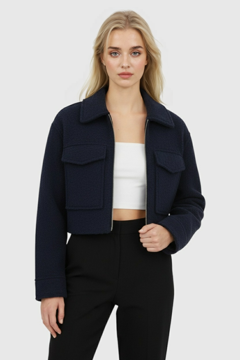 Nina | Chic Zip-Up Jacket - ginlerie 1