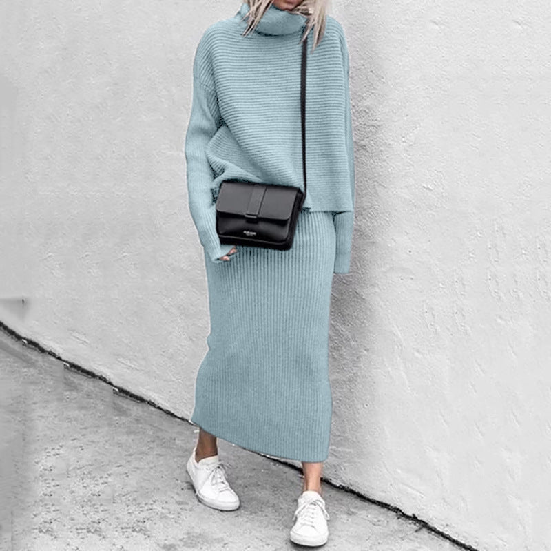 Nina | Cozy Pullover and Skirt Set - ginlerie 1