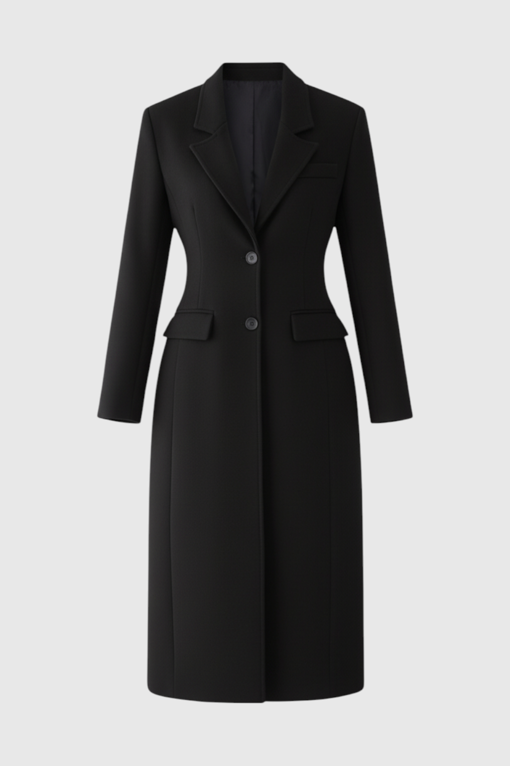 Nina | Elegant Black Coat - ginlerie 0