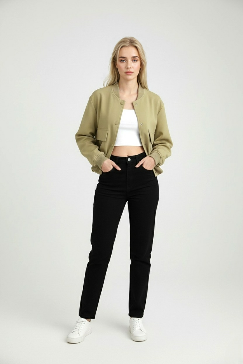 Nina | Elegant Bomber Jacket - ginlerie 2