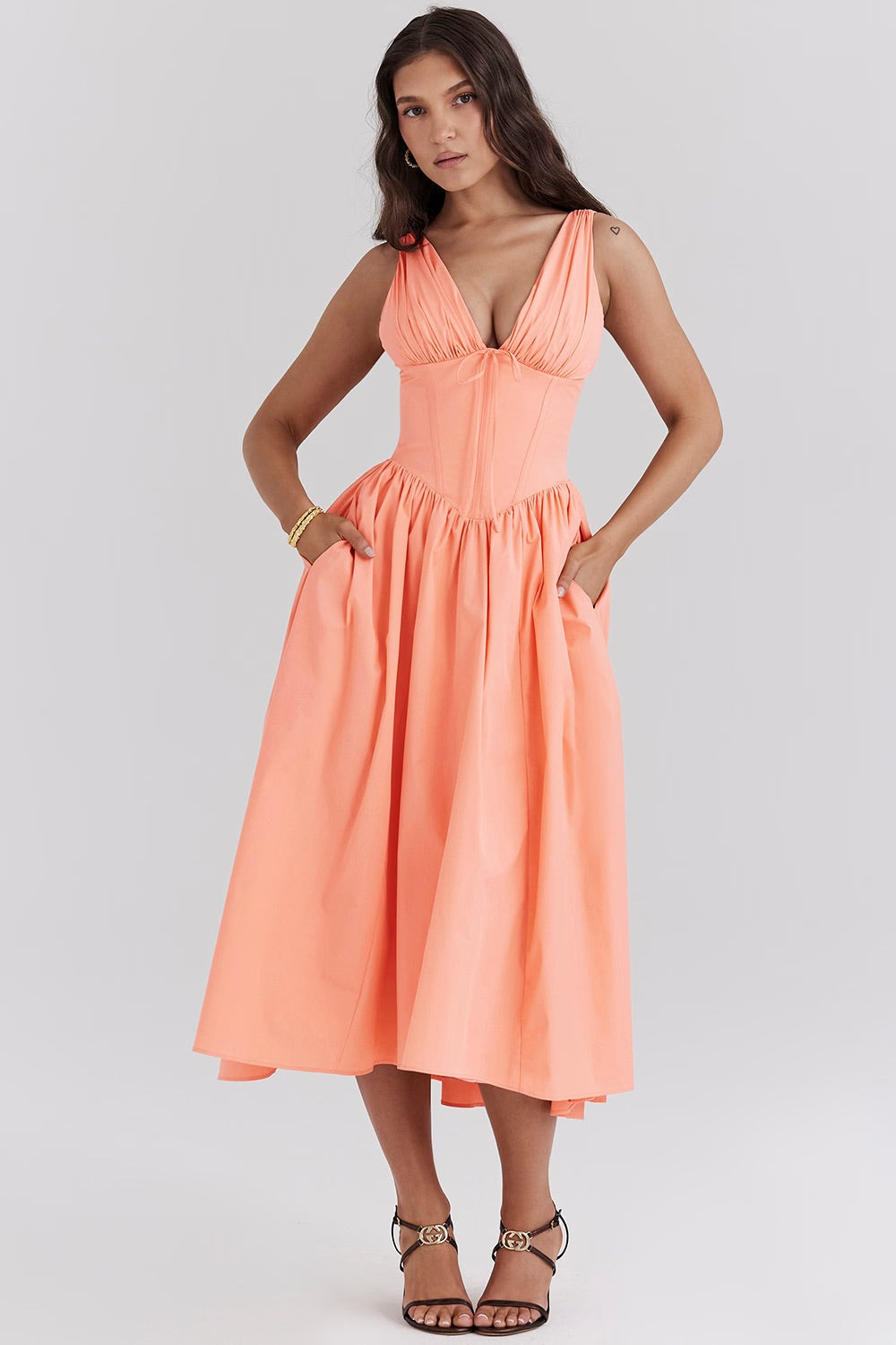 Nina | Elegant Midi Dress - ginlerie 1