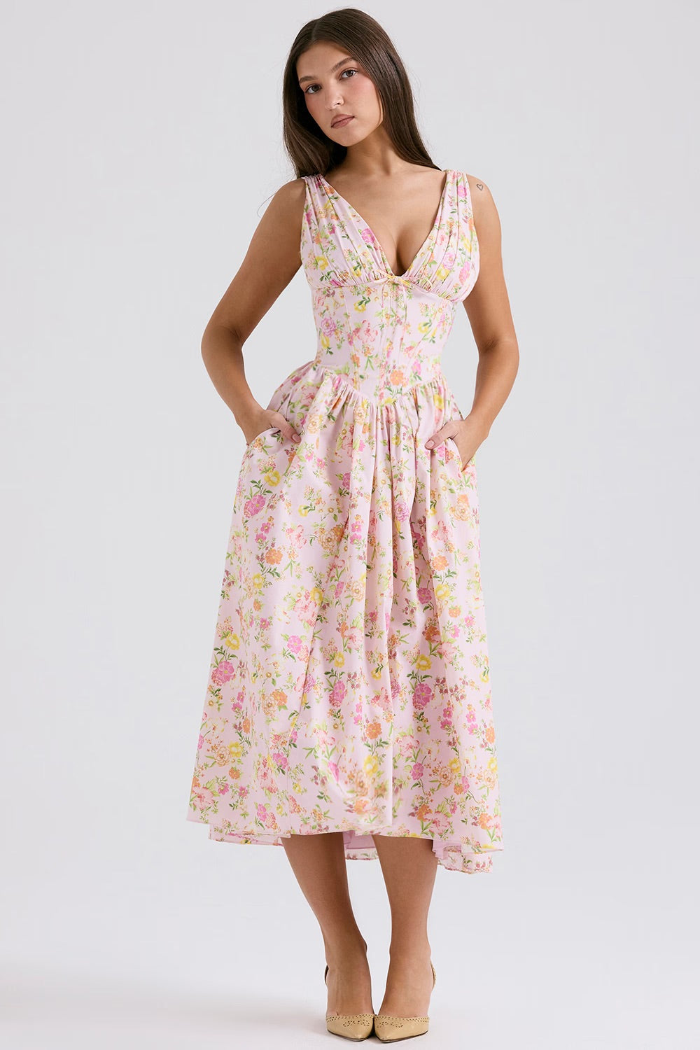 Nina | Elegant Midi Dress - ginlerie 8