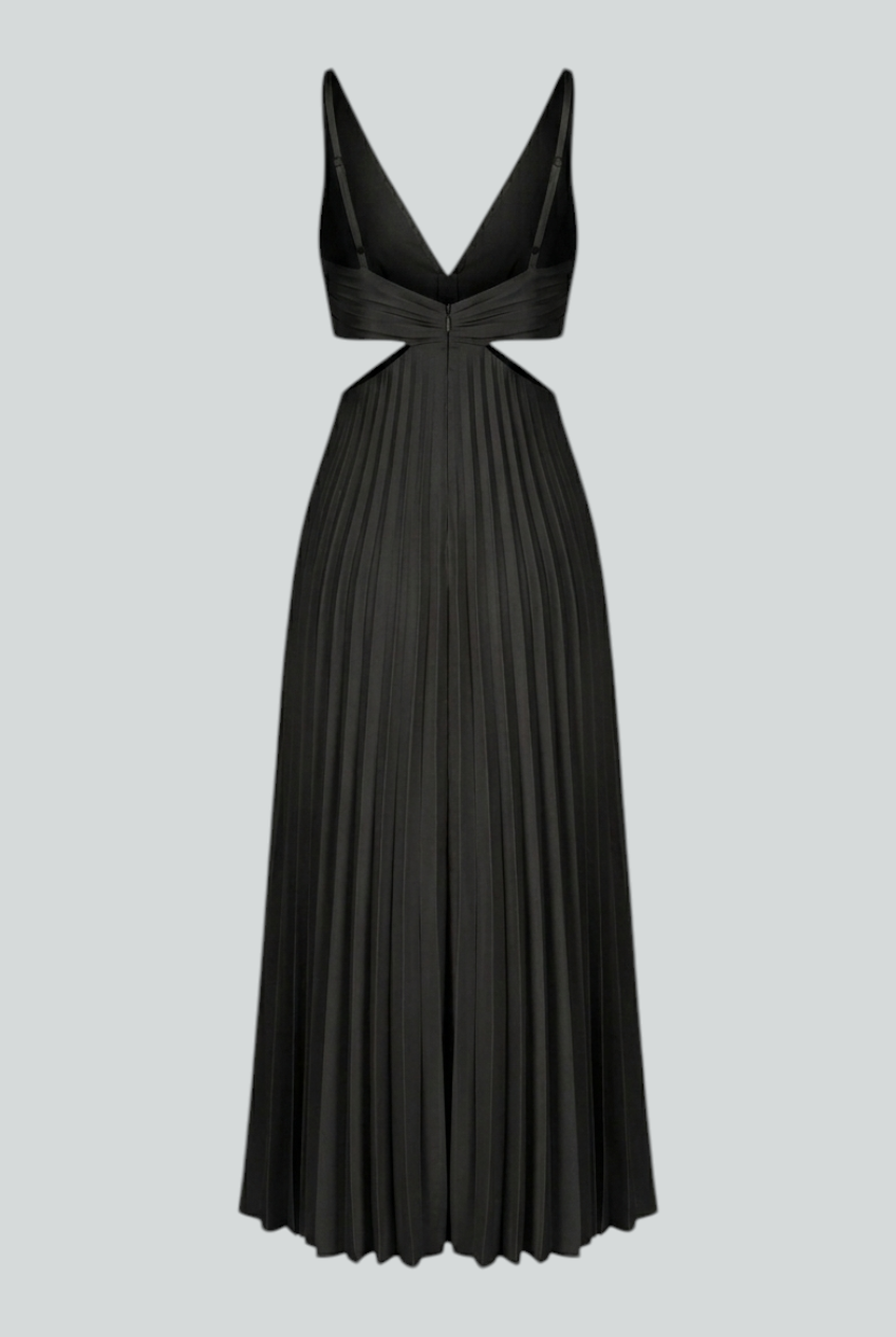 Nina | Elegant Pleated Maxi Dress - ginlerie 6