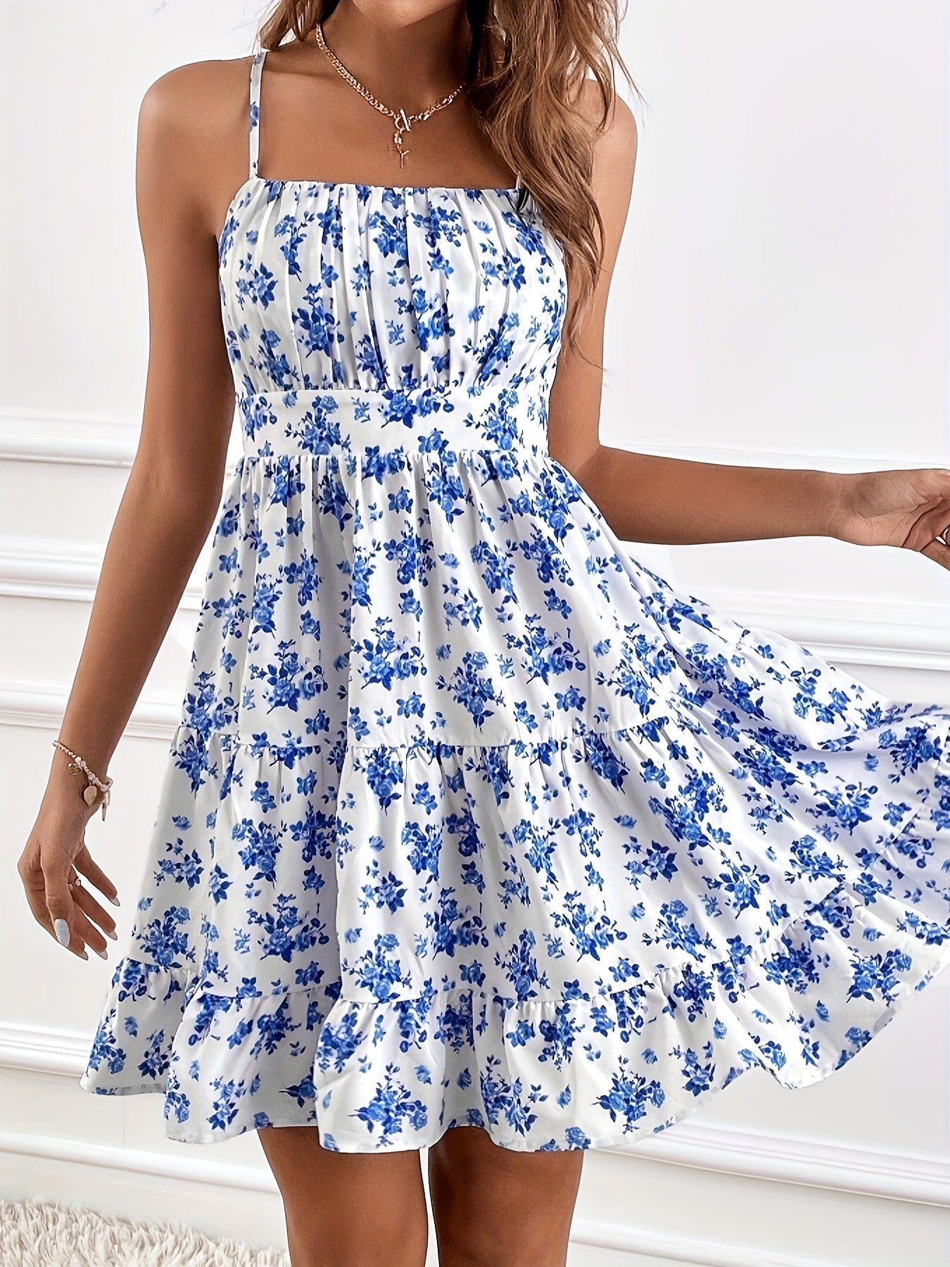 Nina | Floral Print Sundress - ginlerie 5