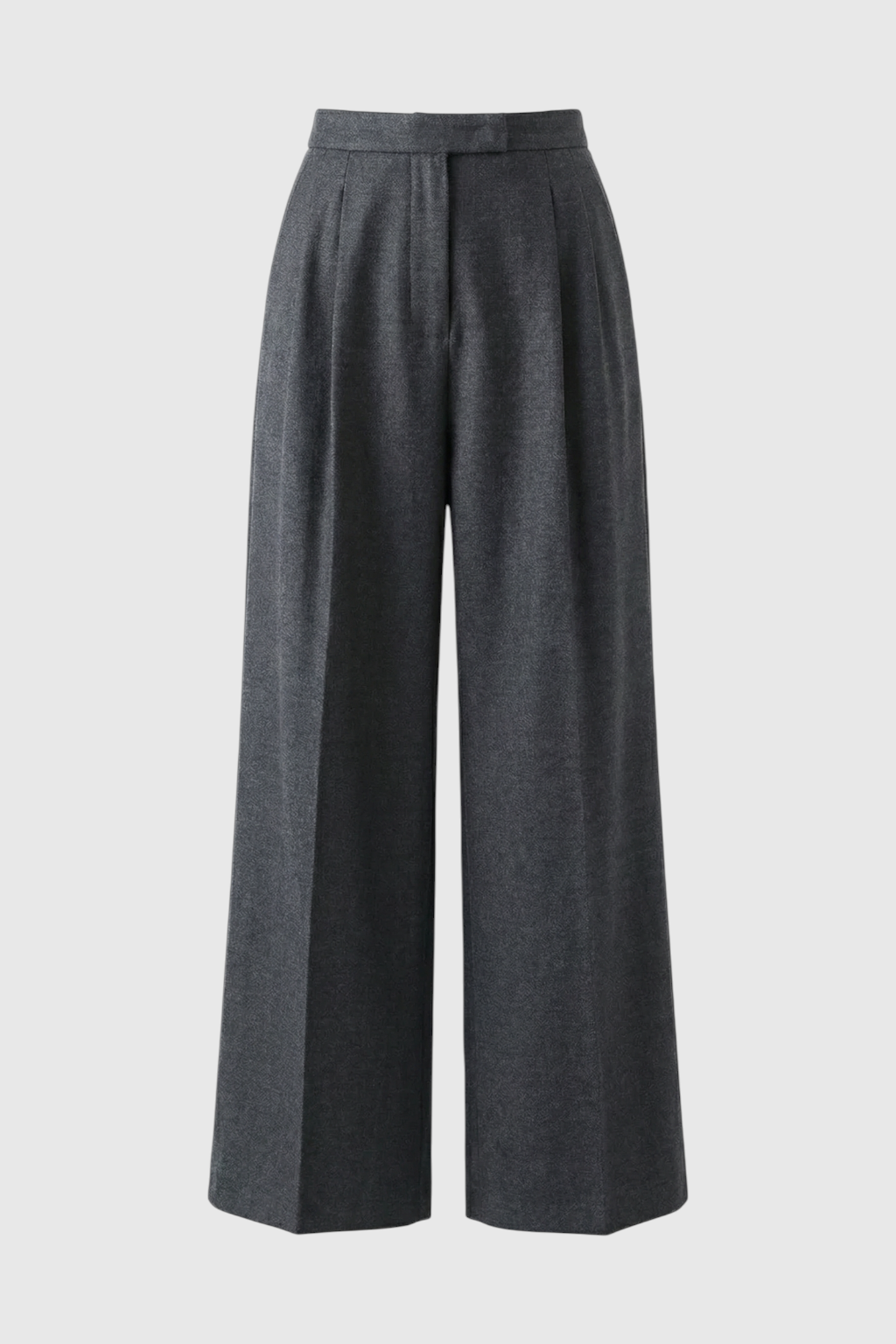 Nina | High-Waisted Gray Pants - ginlerie 0