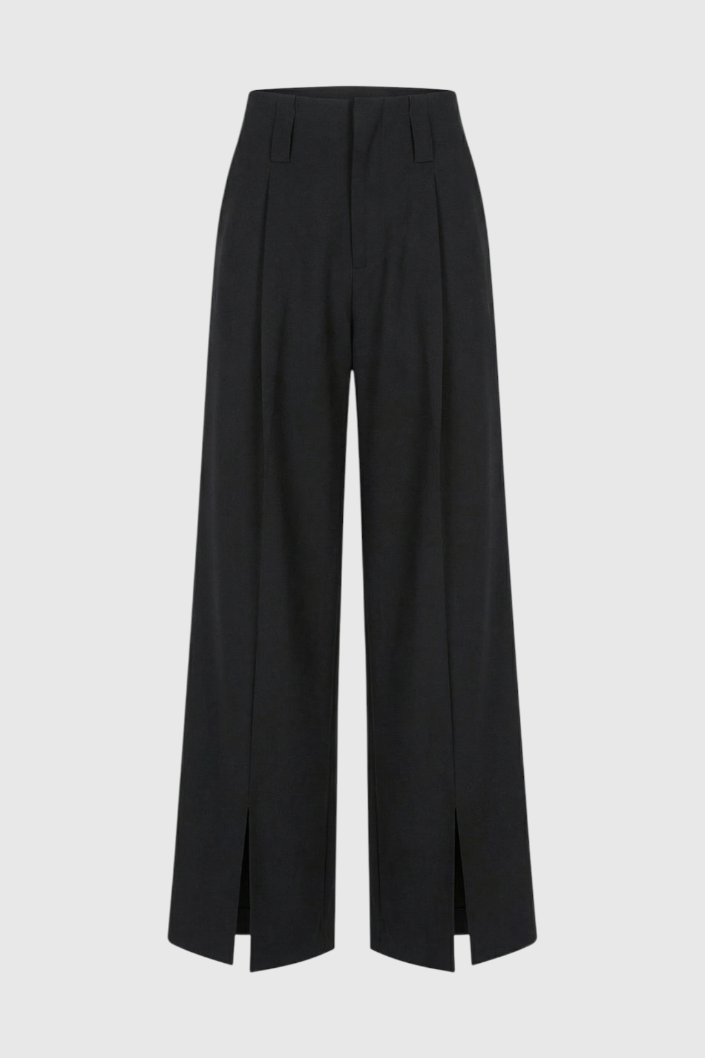 Nina | High-Waisted Pleated Linen Pants - ginlerie 0