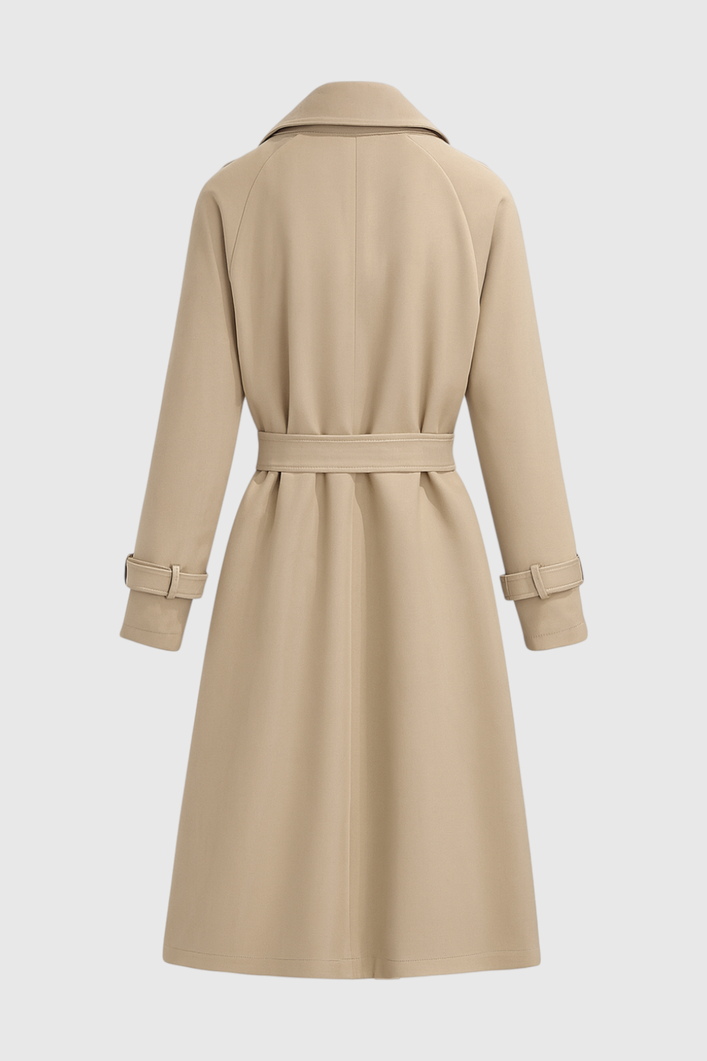 Nina | Khaki Trench Coat - ginlerie 3