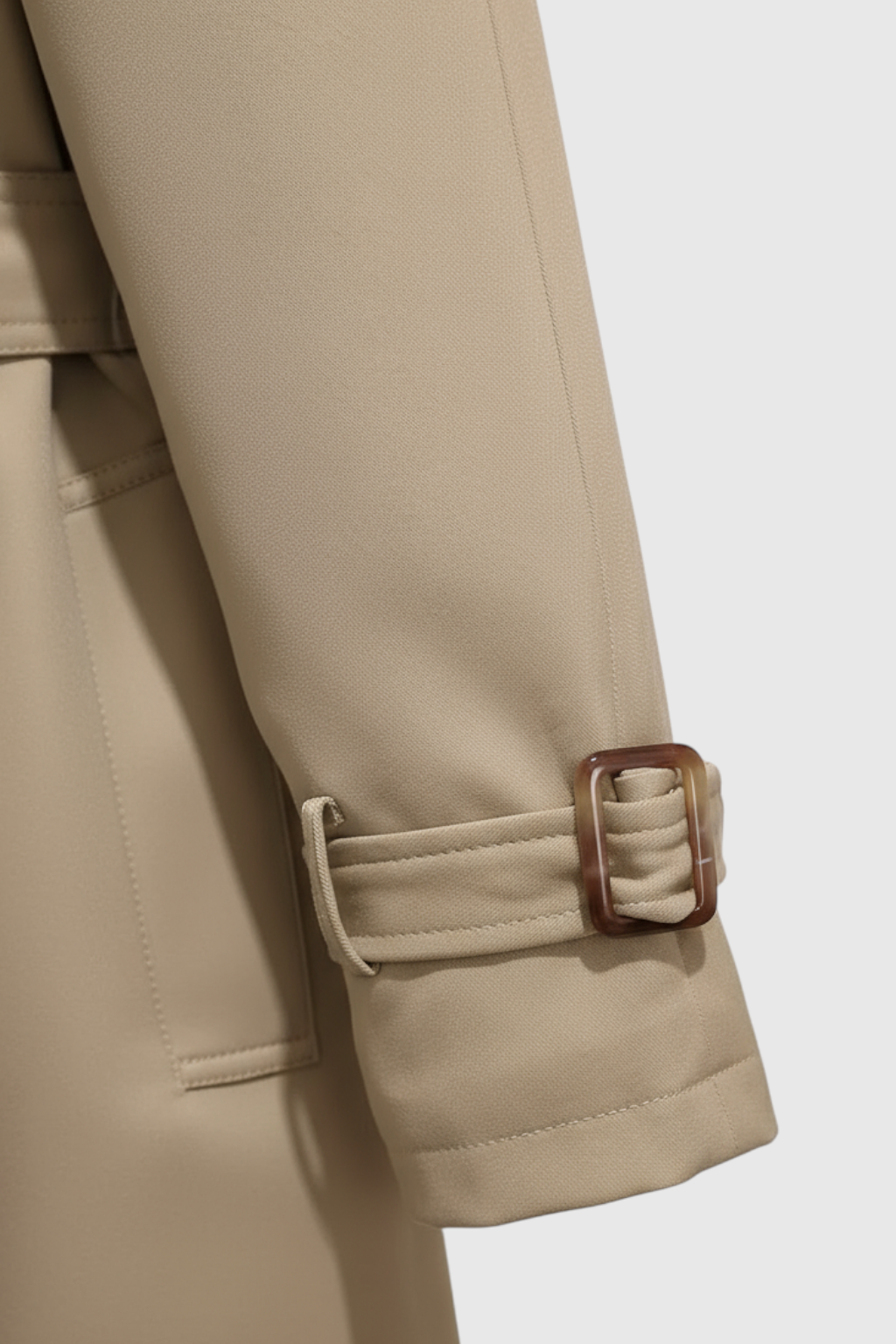 Nina | Khaki Trench Coat - ginlerie 7