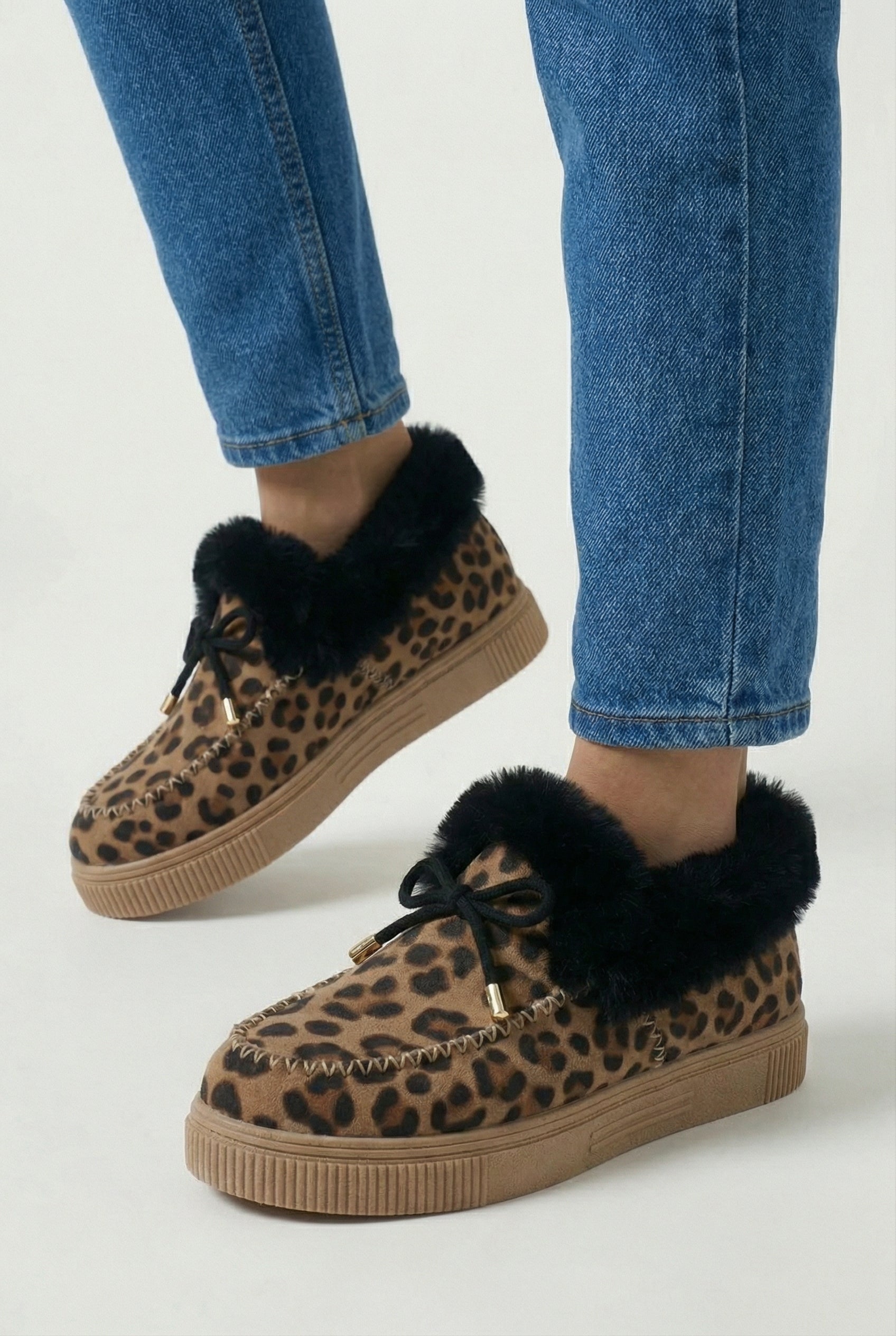 Nina | Leopard Print Winter Boots - ginlerie 2