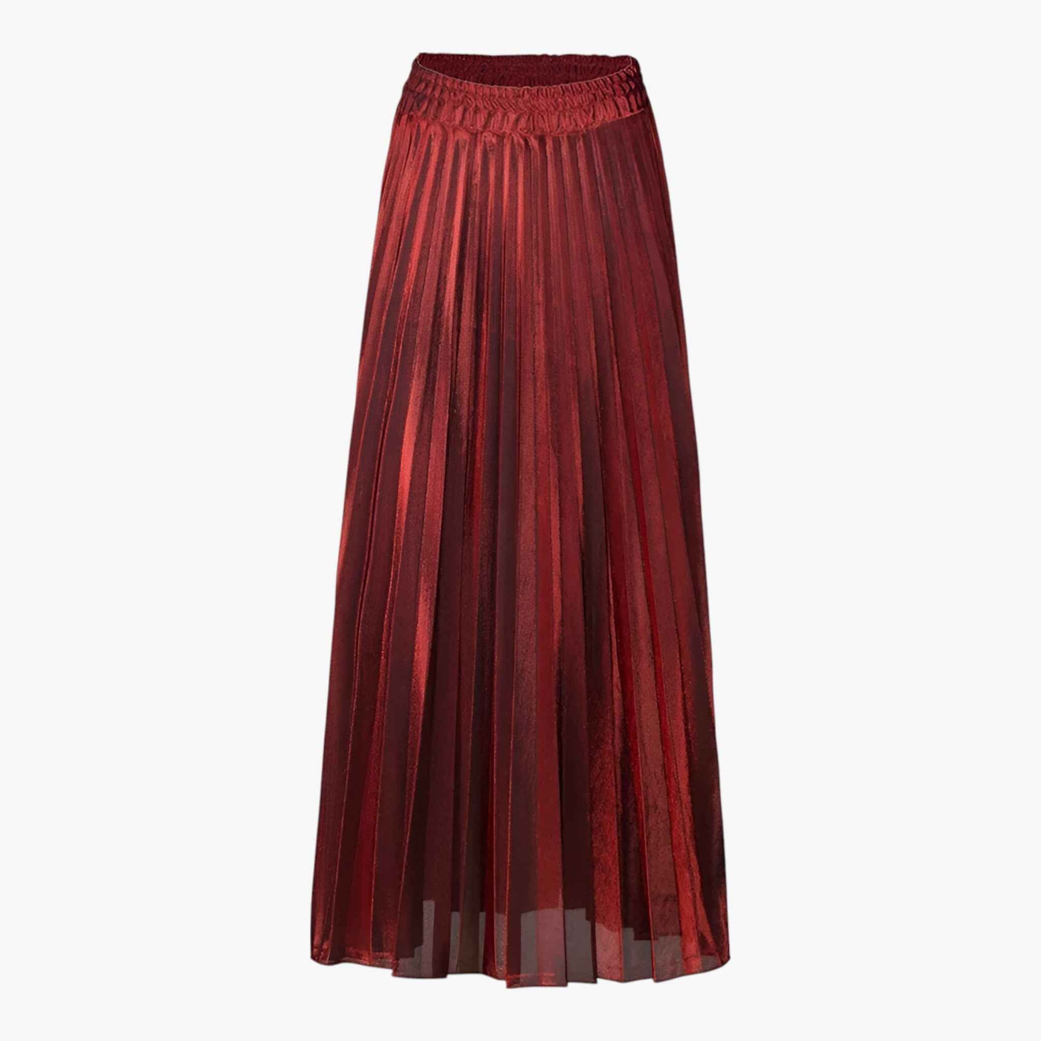 Nina | Pleated Maxi Skirt - ginlerie 0