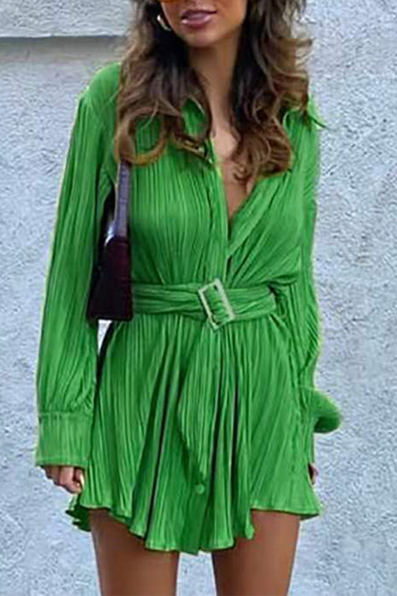 Nina | Pleated Mini Dress - ginlerie 3