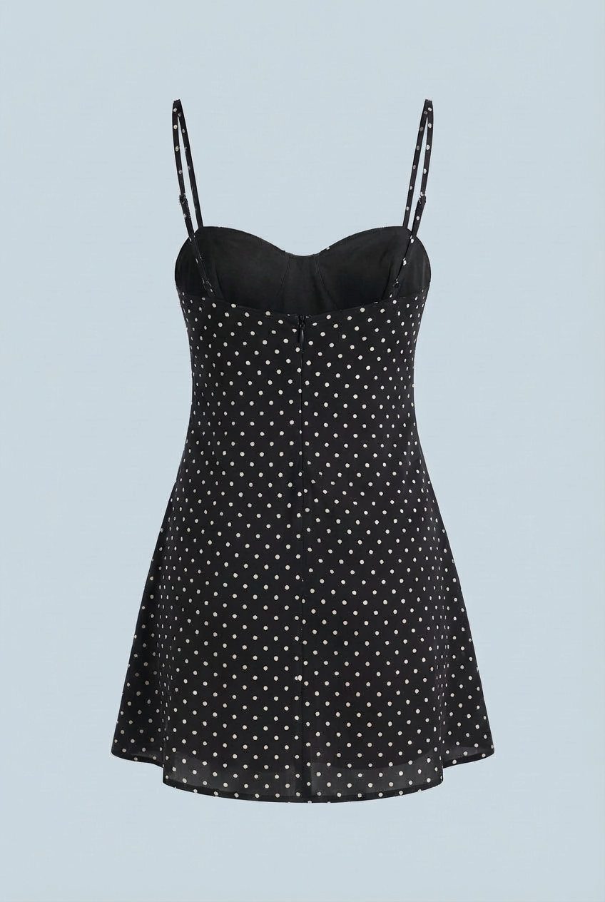 Nina | Polka Dot Mini Dress - ginlerie 5