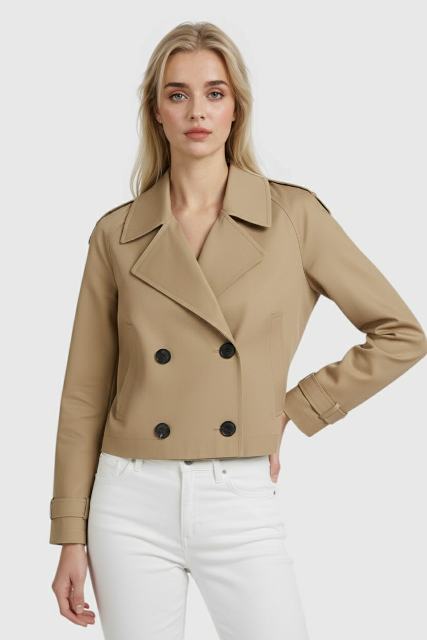 Nina | Short Windbreaker Coat - ginlerie 1