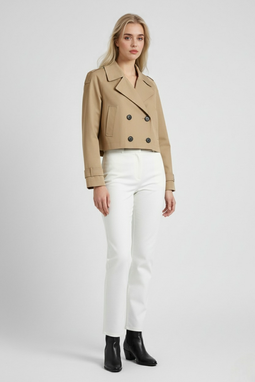 Nina | Short Windbreaker Coat - ginlerie 2