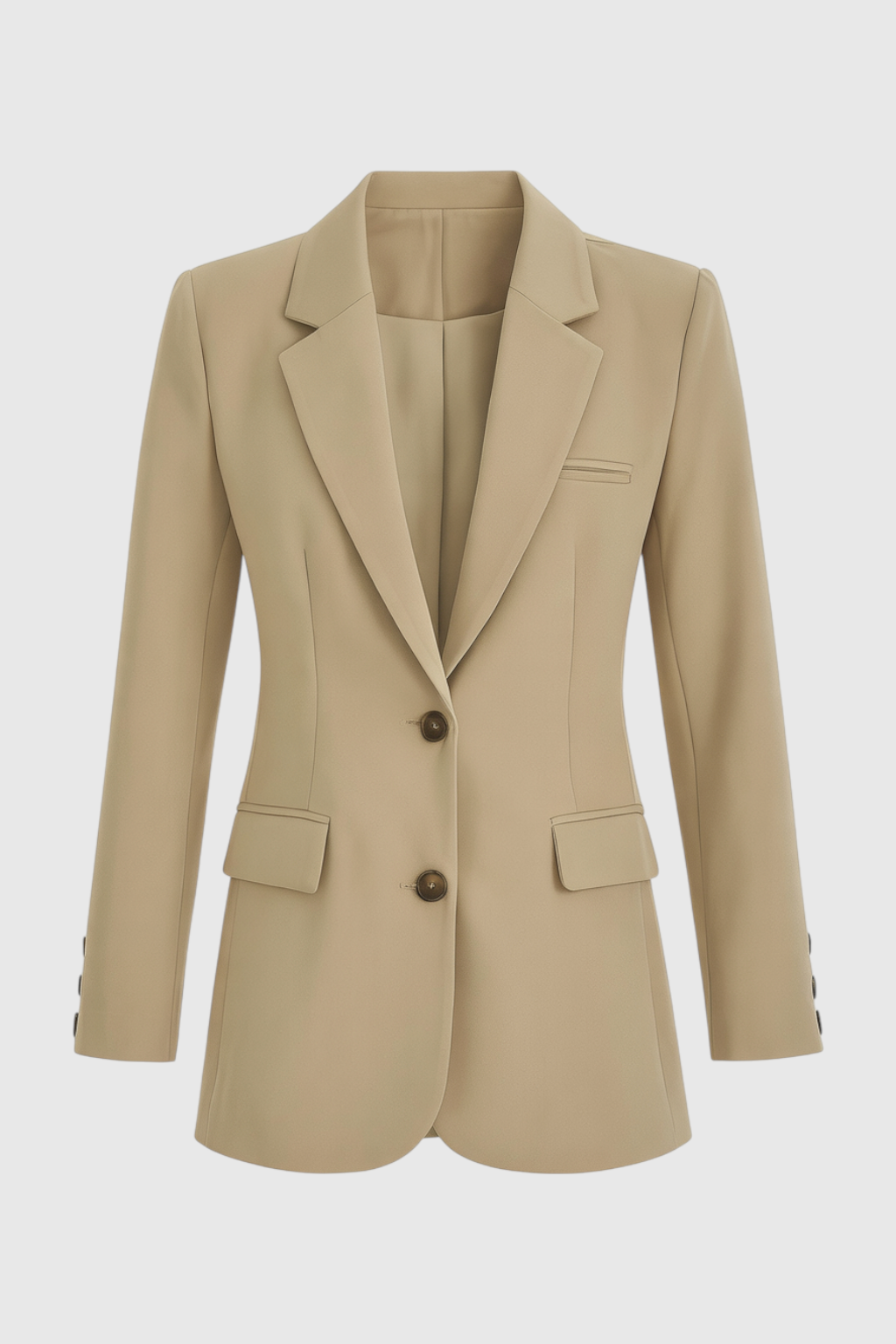 Nina | Slim Beige Blazer - ginlerie 0