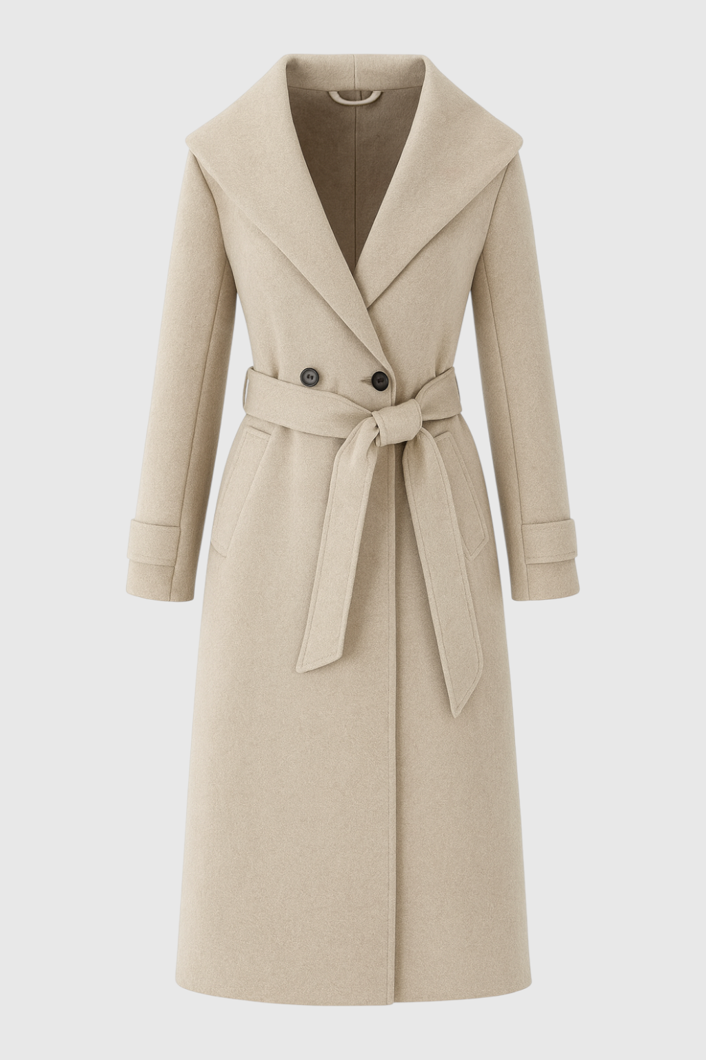 Nina | Stylish Khaki Winter Coat - ginlerie 0