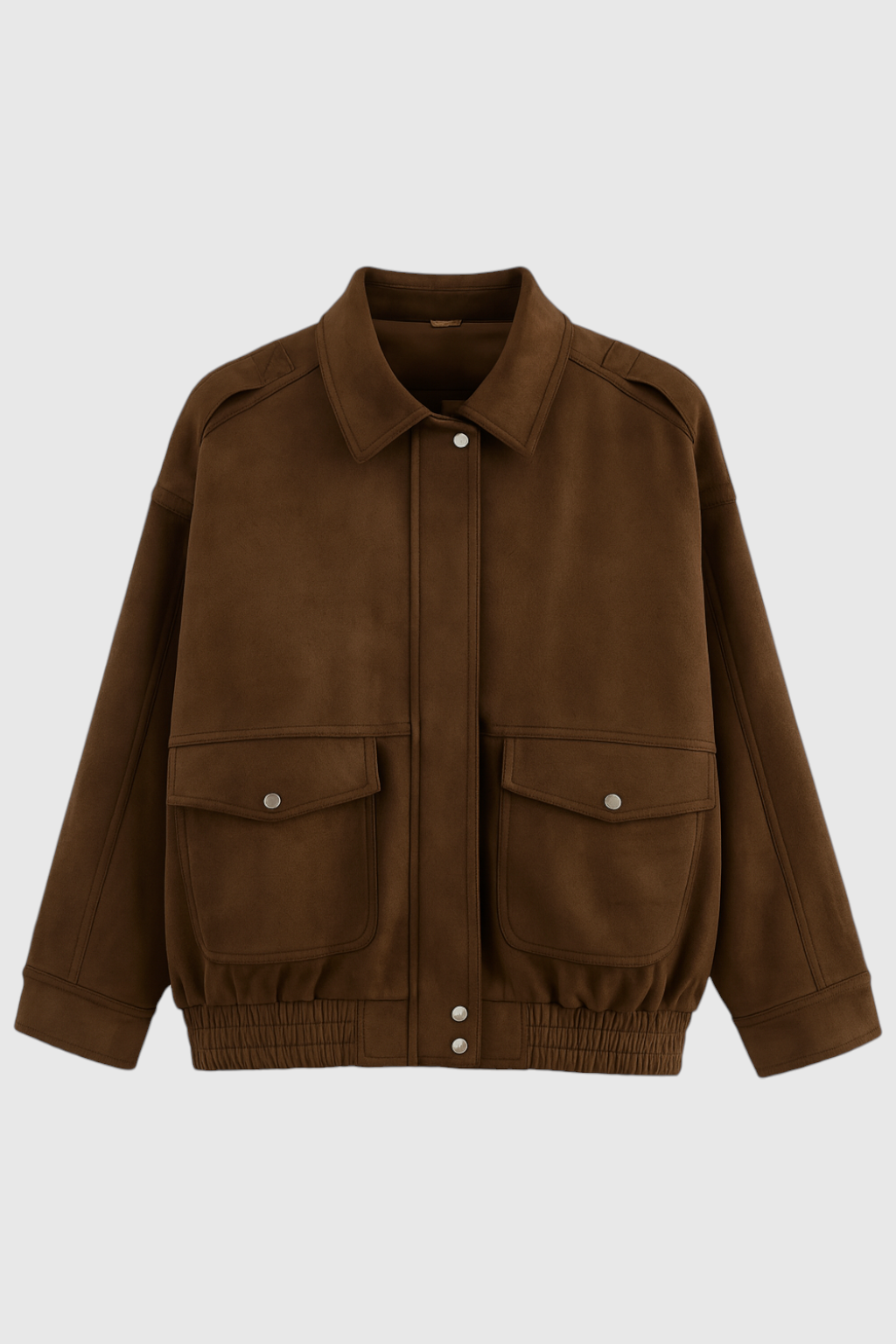 Nina | Suede Bomber Jacket - ginlerie 0