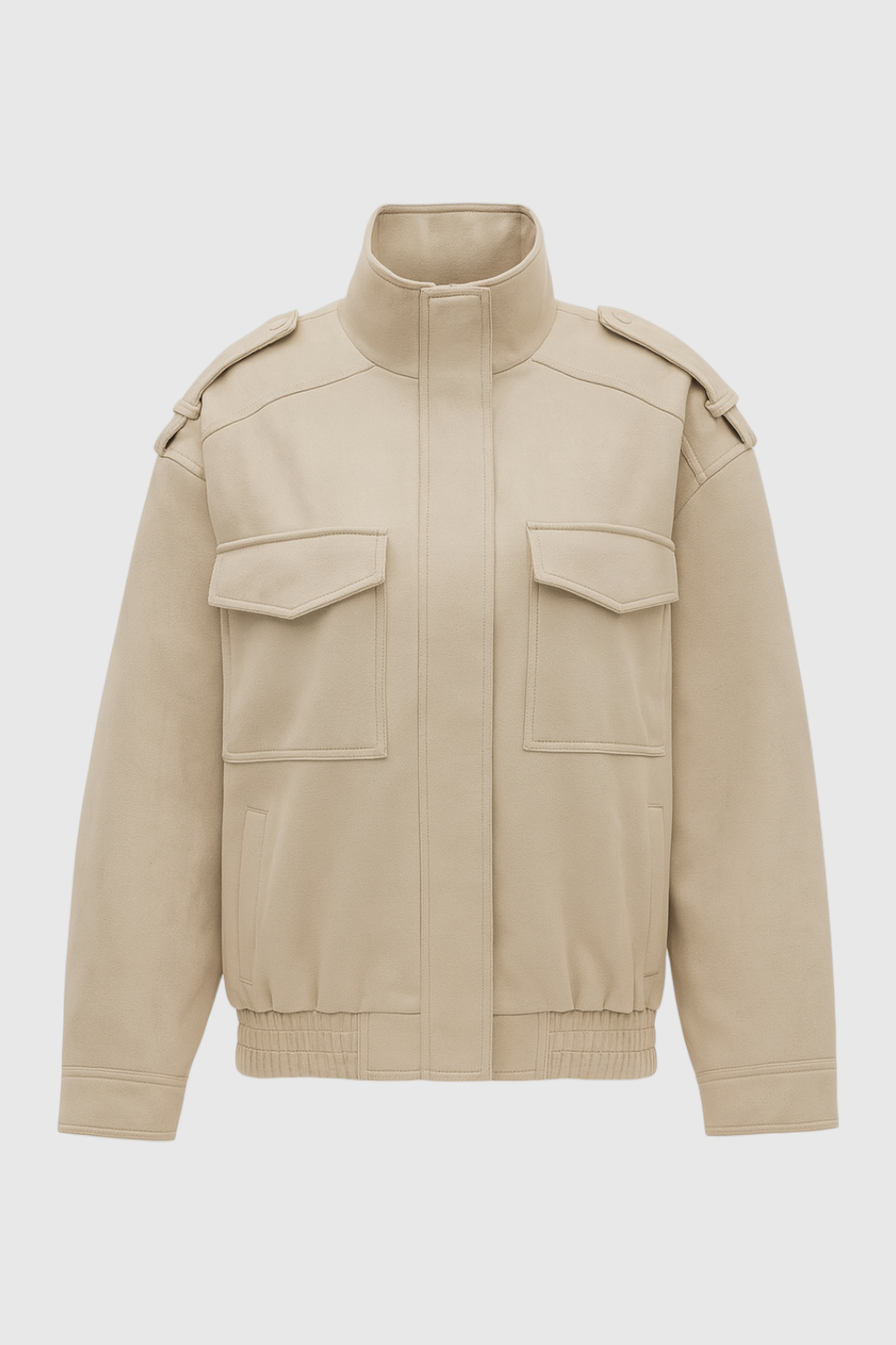 Nina | Suede Bomber Jacket - ginlerie 0