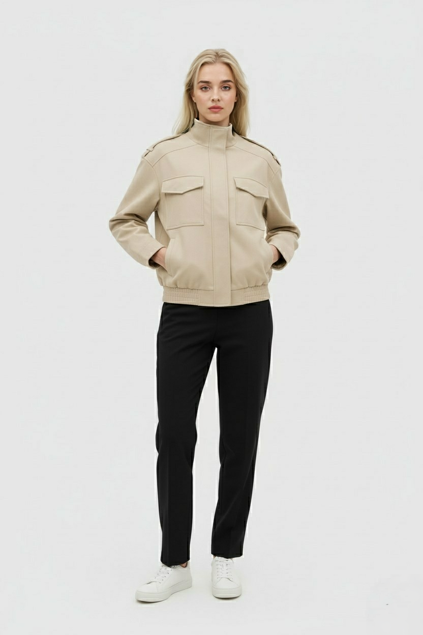 Nina | Suede Bomber Jacket - ginlerie 2