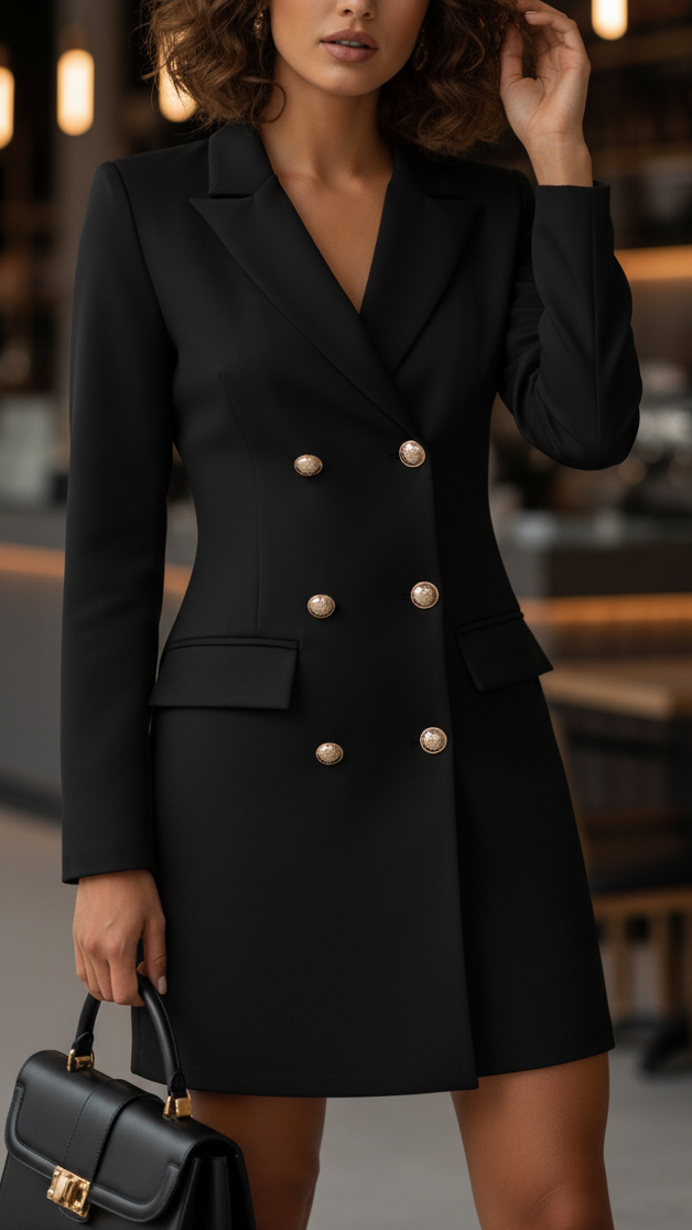 Nina | Tailored Blazer Dress - ginlerie 0