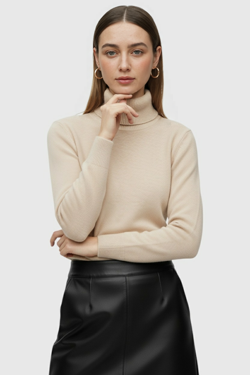 Nina | Turtleneck Sweater - ginlerie 1