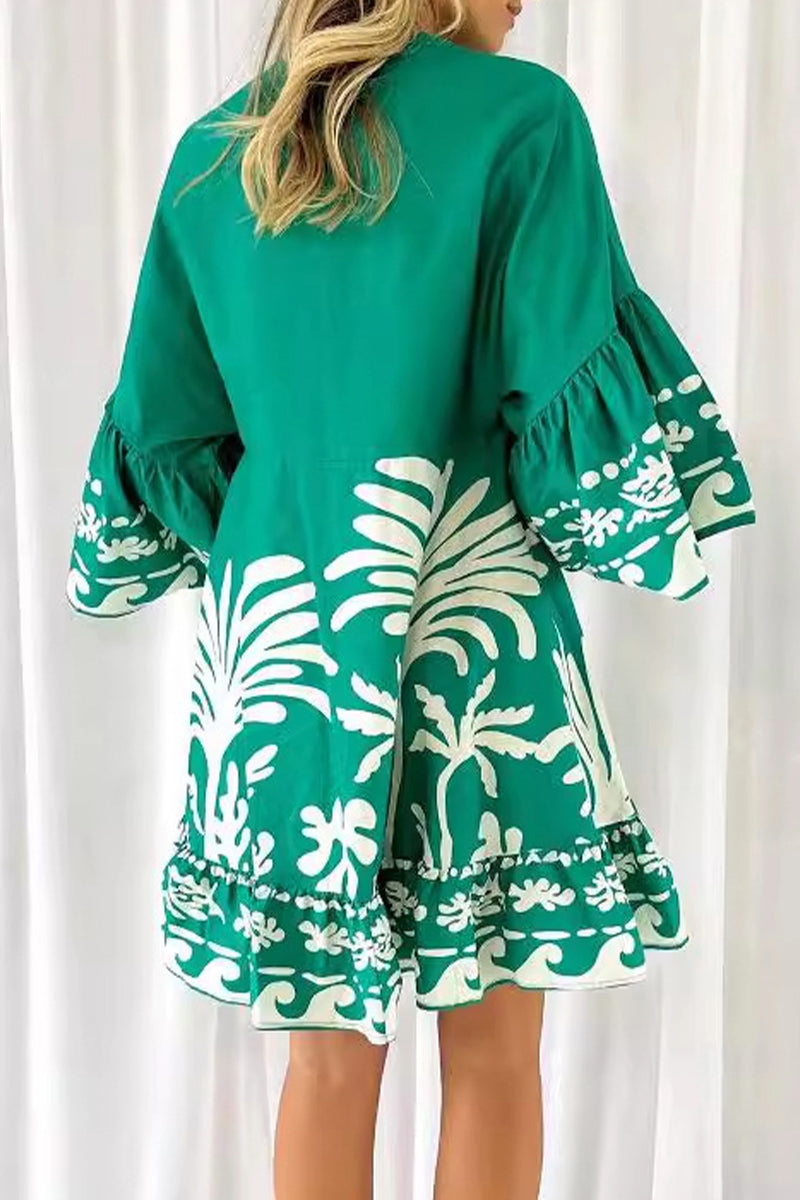 Nina | V-Neck A-Line Dress - ginlerie 3