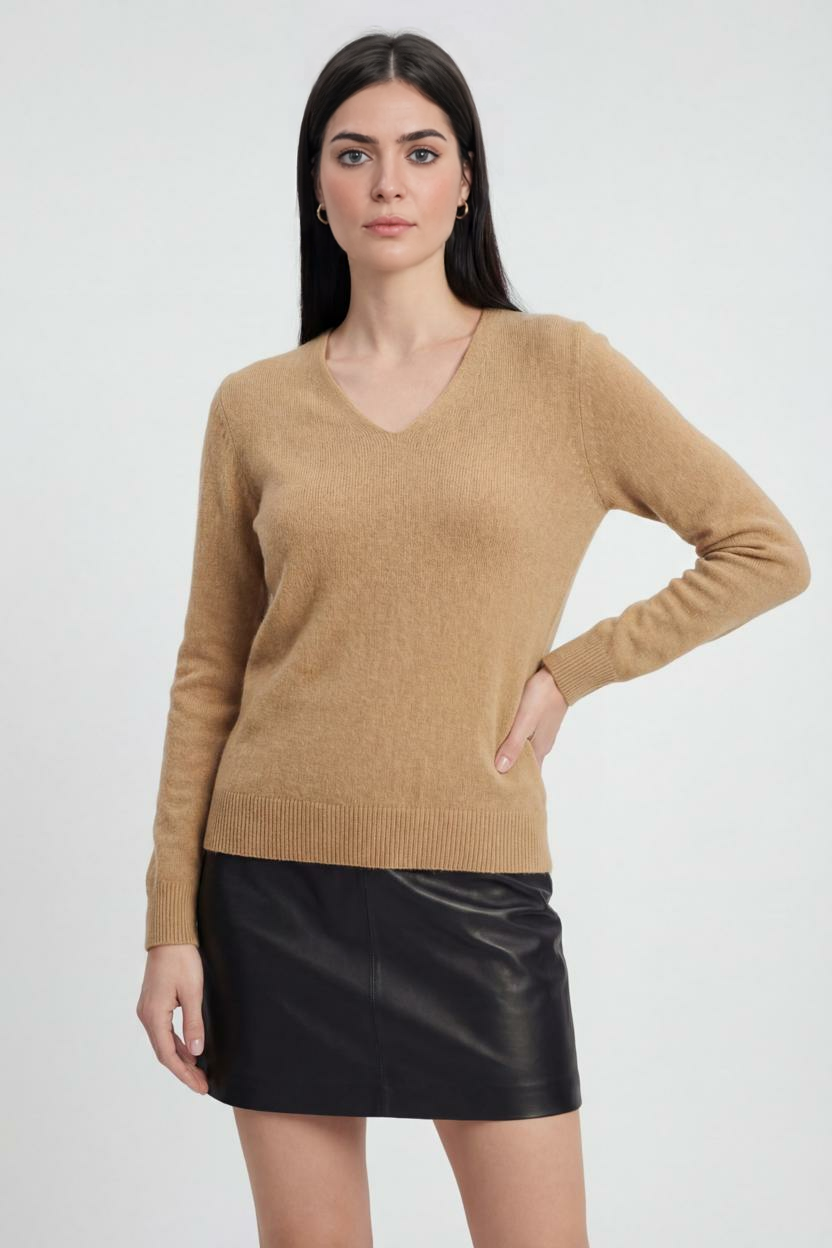 Nina | V-Neck Sweater - ginlerie 1