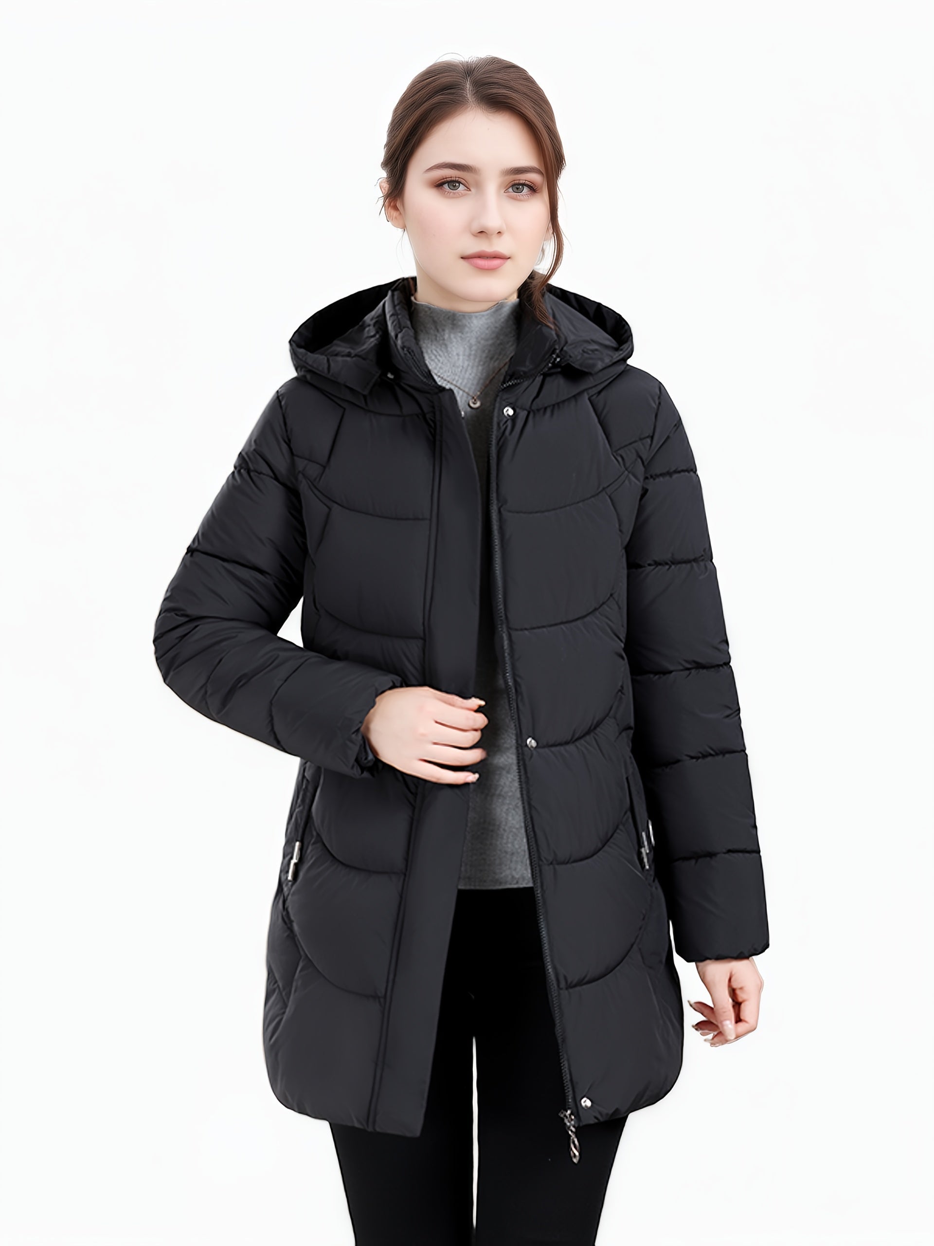 Olivia | Hooded Puffer Coat - ginlerie 4
