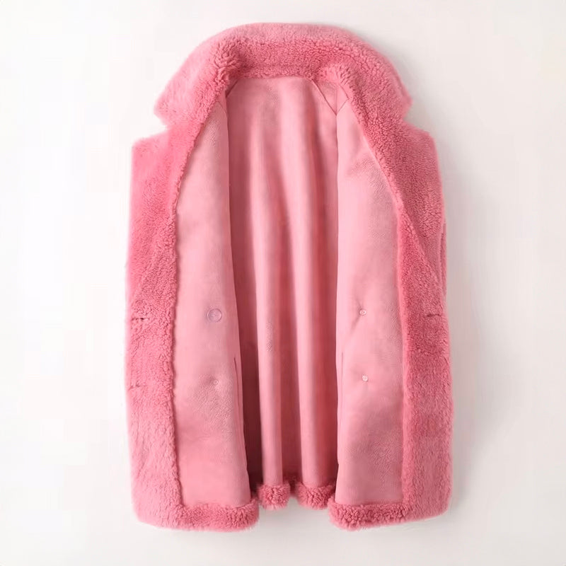 Sage | Oversized Shearling Coat - ginlerie 4
