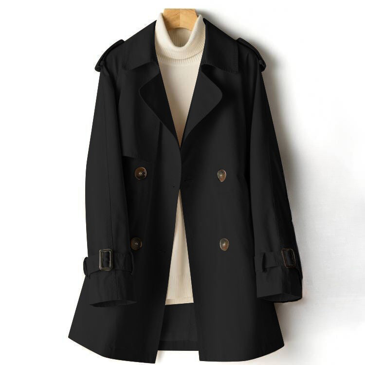 Sophia | Black Trench Coat - ginlerie 2