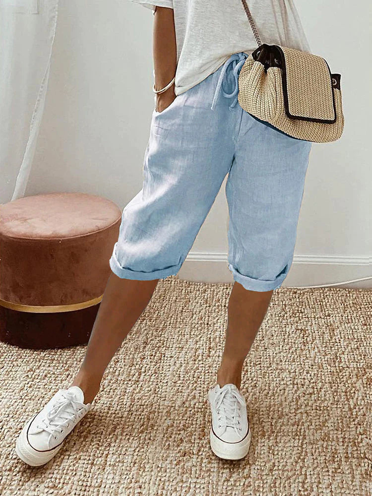 Sophia | Breathable Cotton Shorts - ginlerie 3