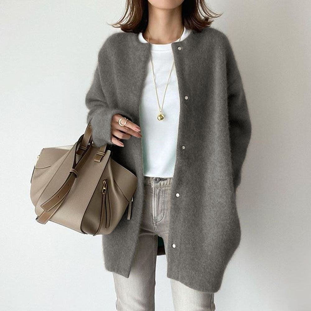 Sophia | Wool Blend Cardigan Sweater - ginlerie 3