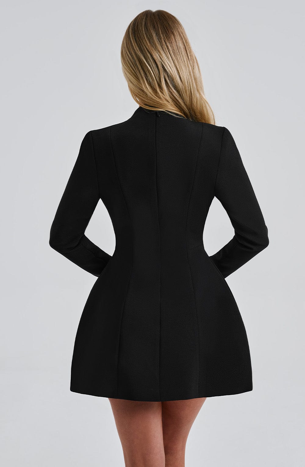 Vera | Deep V Plunge Blazer Mini Dress - ginlerie 4