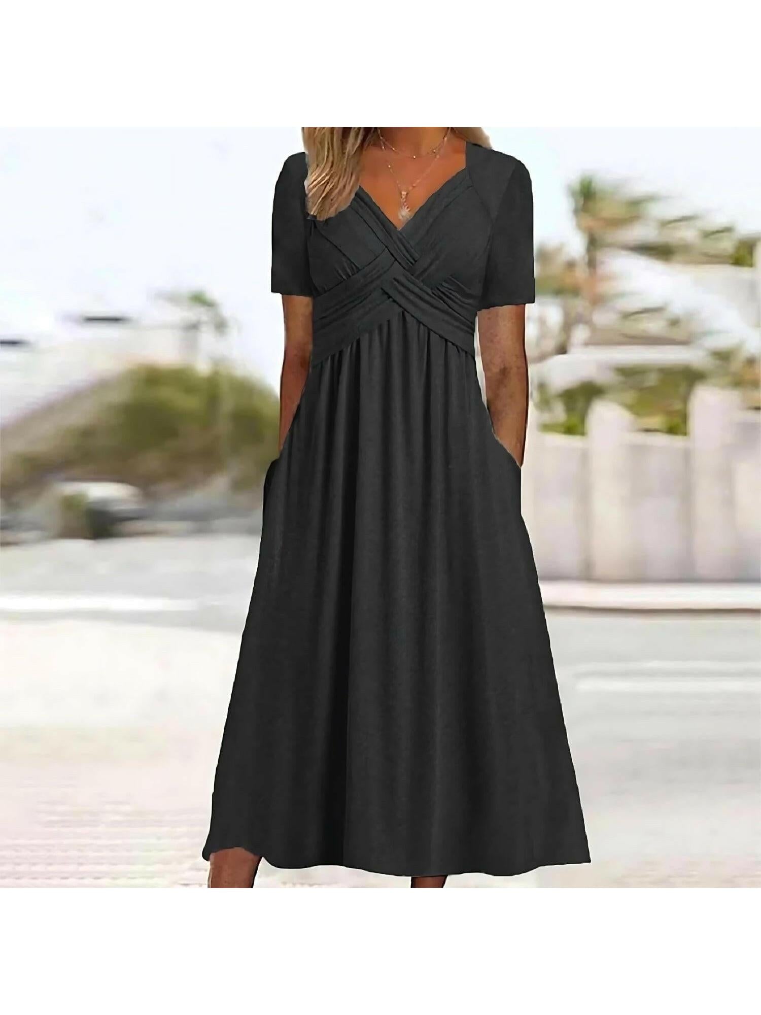 Vera | Long Sleeve Green Midi Dress - ginlerie 4