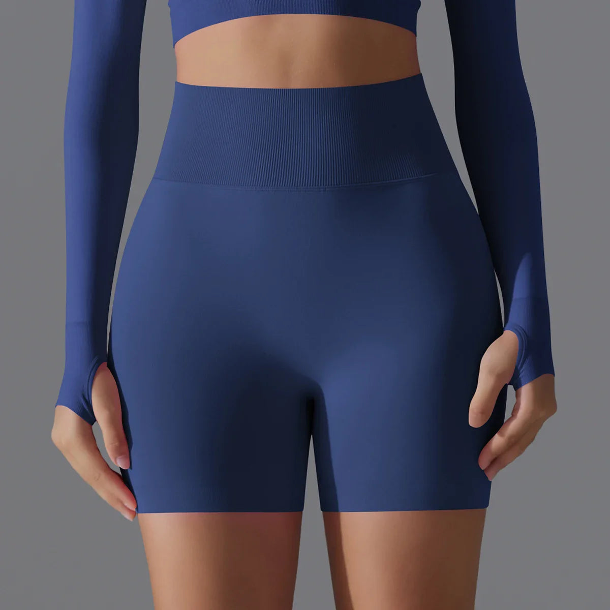 Victoria | High-Waisted Training Shorts - ginlerie 4