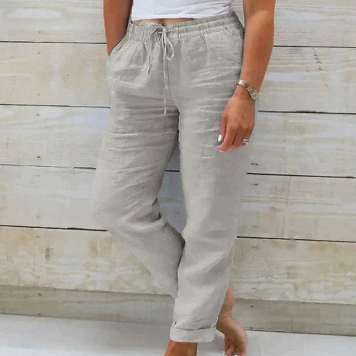 Victoria | Lightweight Linen Pants - ginlerie 0