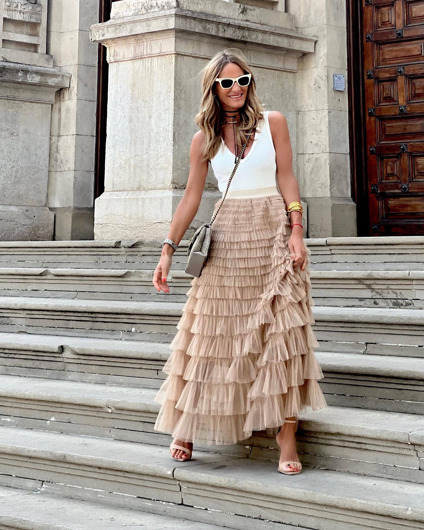 Victoria | Tulle Midi Skirt - ginlerie 2